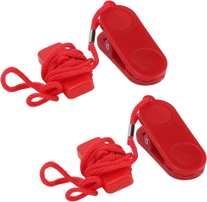 Loopband Veiligheidssleutel - Veiligheidsschakelaar Loopmachine - Veilig Trainen - Magnetische Zuigkracht - 14x35mm - Zwart