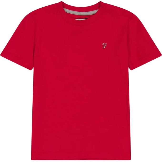 Farah Kinderen/Kinderen Denny Crew Hals T-shirt (Rood)