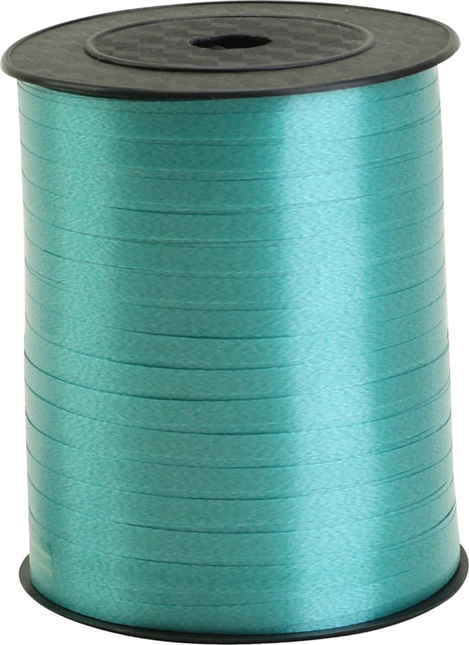 Cadeaulint, B: 5 mm, petrol, 400 m/ 1 rol