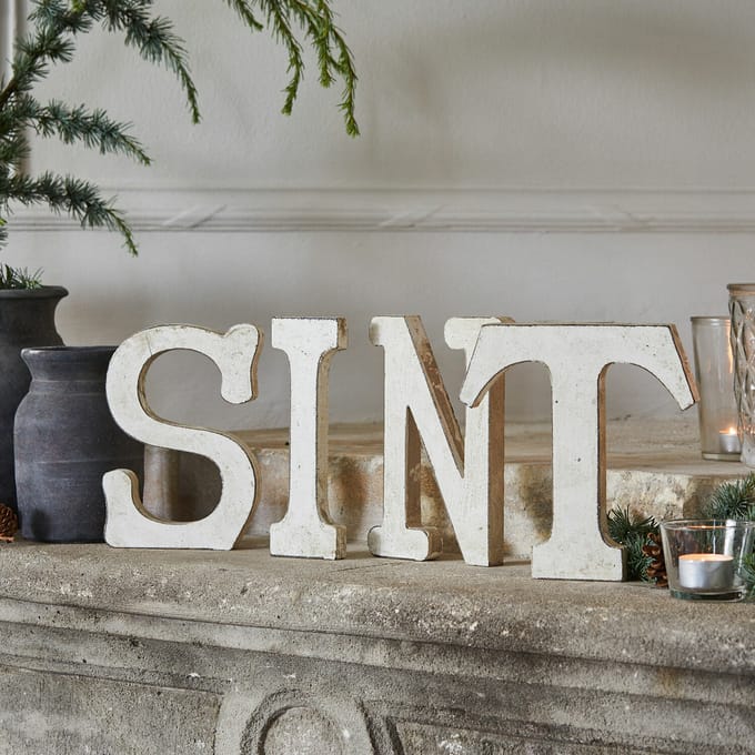 LOBERON Decoratieletters Sint crème