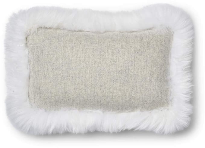 Sheepskin House - Wollen Kussen - LW rand - 34x52 cm
