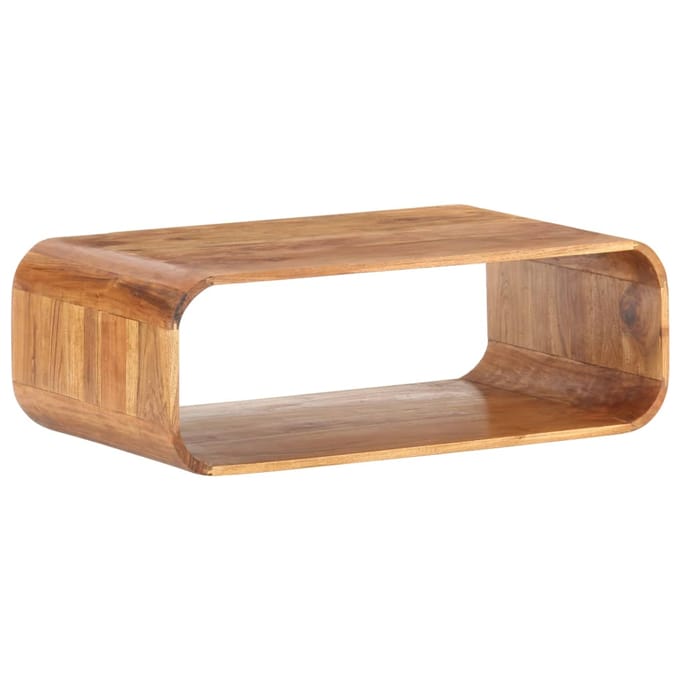 vidaXL - Salontafel - 90x50x30 - cm - massief - acaciahout