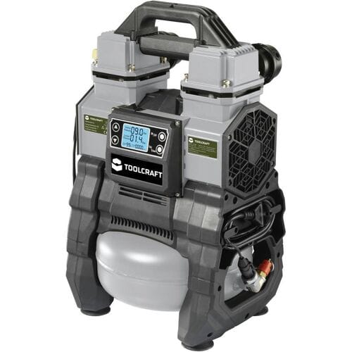 TOOLCRAFT TO-7858587 Persluchtcompressor 18 VDC/230 VAC 9 bar