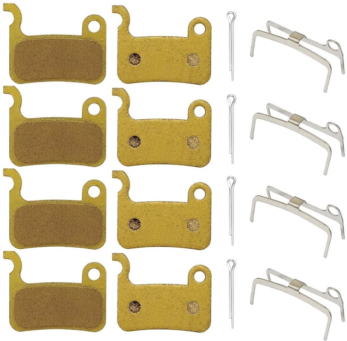Dailygoods - 4 Paar Gesinterde Metalen Fietsremblokken