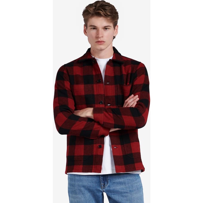 No Label Philly Checked Wool Red Taglia: M | Giacche leggere Outlet | Uomo | Rosso