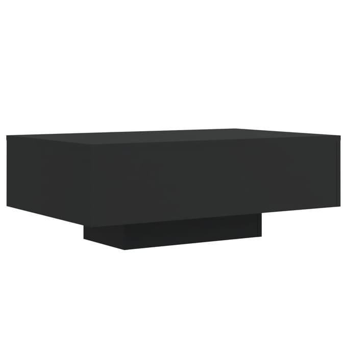 vidaXL - Salontafel - met - LED-verlichting - 85x55x31 - cm - zwart