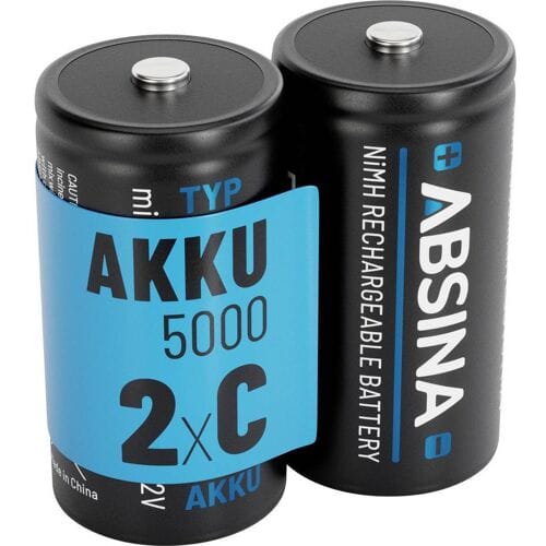 Oplaadbare C batterij (baby) Absina NiMH 1.2 V 4500 2 stuk(s)