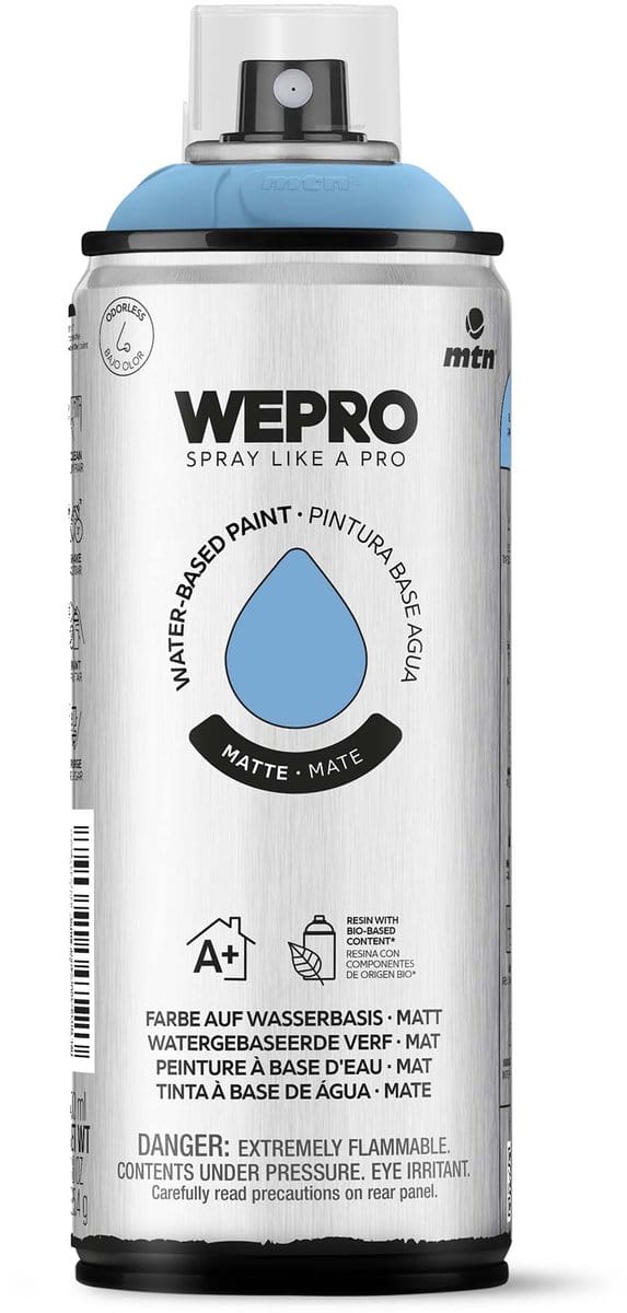 Spuitbus Blauw Spell Mat MTN WEPRO WATER-BASED PAINT 400ML