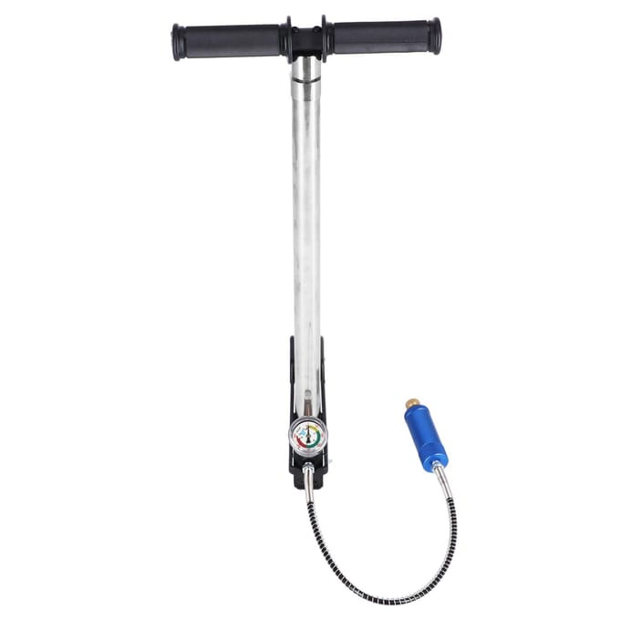 4-Traps Hogedrukpomp RVS Hand PCP Luchtgeweer Vulbeugel Inflator 4500psi white