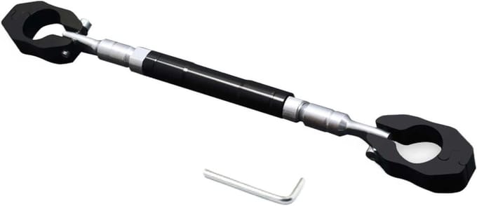 Motorfiets Balansbalk - Verstelbaar Stuur - Motor Stabiliteit - Aluminiumlegering Constructie - 30 cm - Zwart