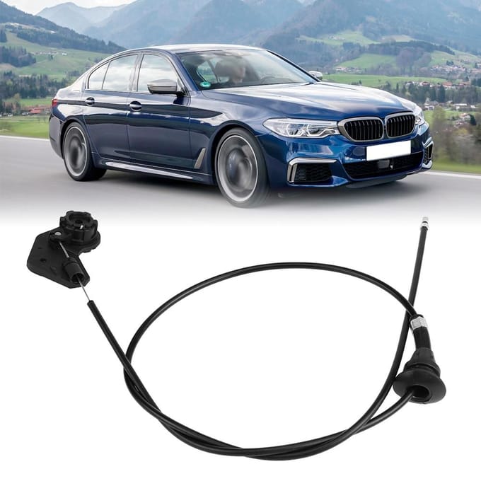 Câble de déverrouillage de capot pour BMW E39 525i 530i 51238176595 black