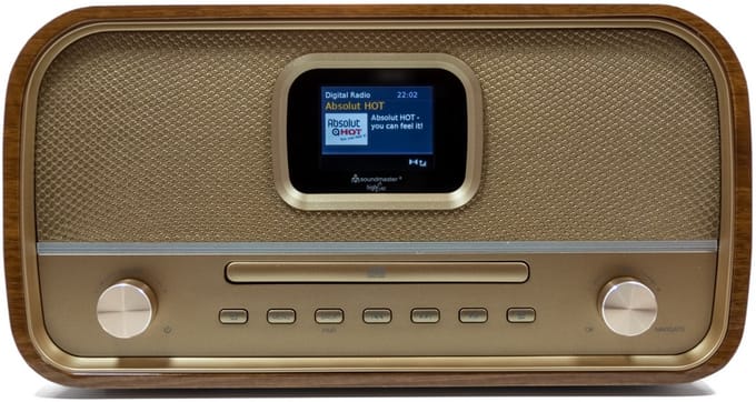 Soundmaster DAB970BRGOLD - Stereo DAB+ radio, CD speler, bluetooth, en USB