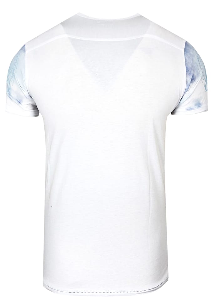 T-shirt met ronde hals en print over het hele voorpand