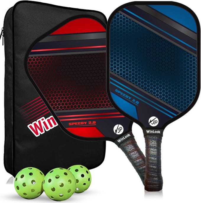Pickleball Racket Set - Padel Rackets - Sport Spelen - Grafiet Koolstofvezel - One Size