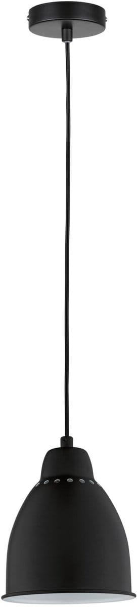 Neordic Set Hanglamp Hilla + LED-reflector E27 Zwart dimbaar Metaal / 230V 200lm 6,5W 1300K