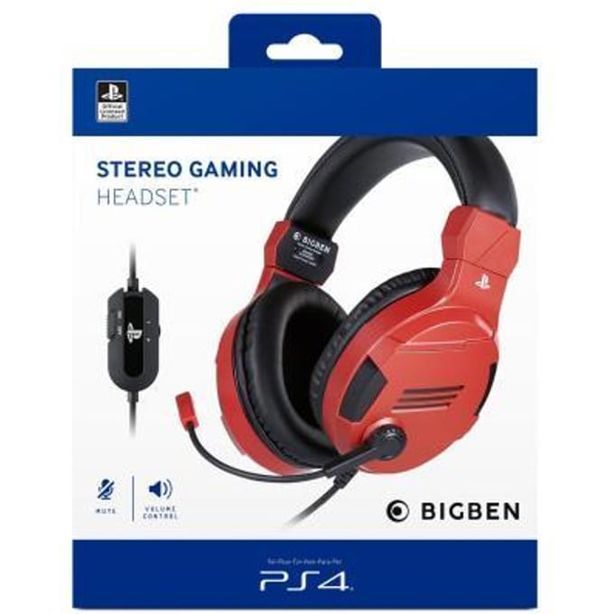BigBen Interactive PS4/PS5 Gaming Headset V3 - Red