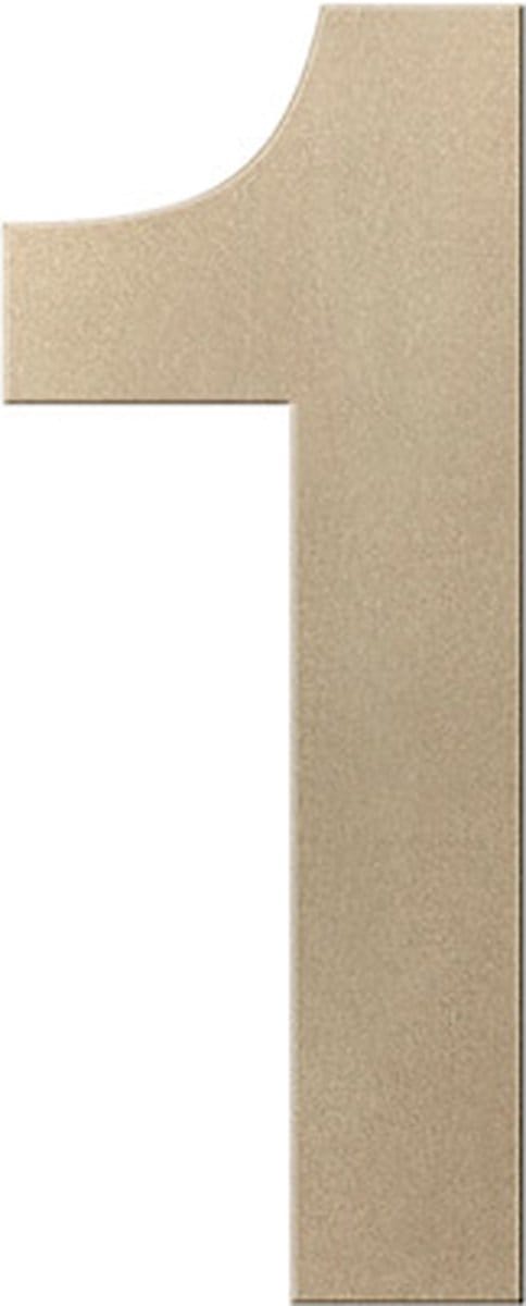 Huisnummer - Champagne blend - RVS - GPF - Champagne blend 1, 150 mm