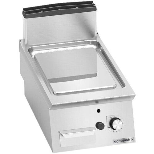 GGM Gastro Gasbakplaat - 6,9kW - Glad zilver