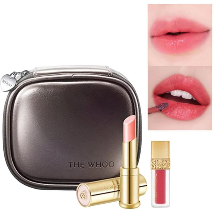 The History of Whoo Gongjinhyang Mi Baume à Lèvres Éclat Set Spécial black