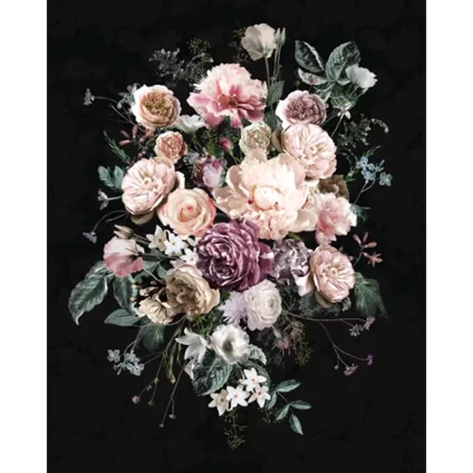 Fotobehang Charming - Zwart - 2,50m X 100cm