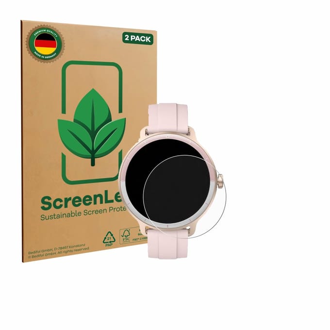 2 Stuks Screenprotector voor KIBFLE DR03 1.27" - Hoogwaardige Beschermfolie transparant