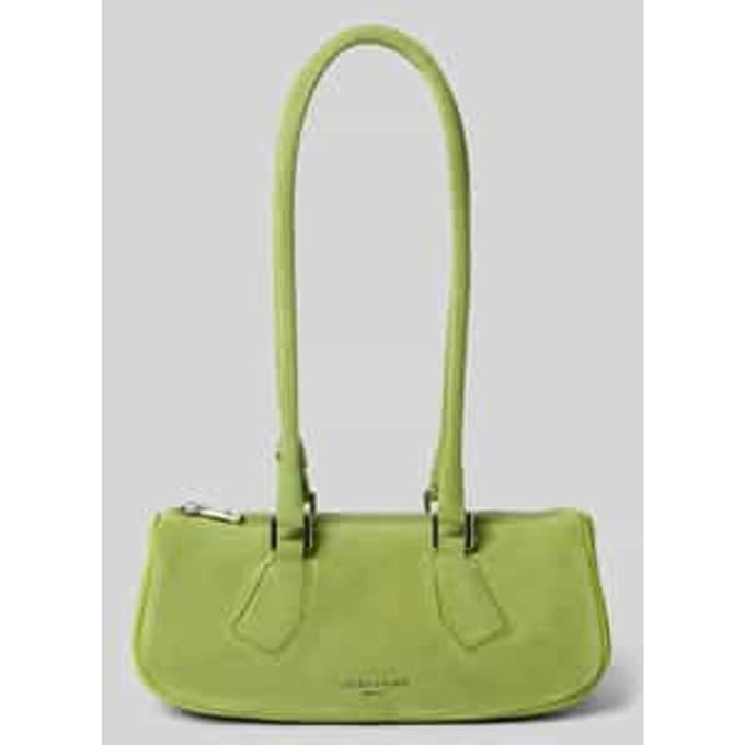 Handtas in velours met labeldetail model 'CECILE'