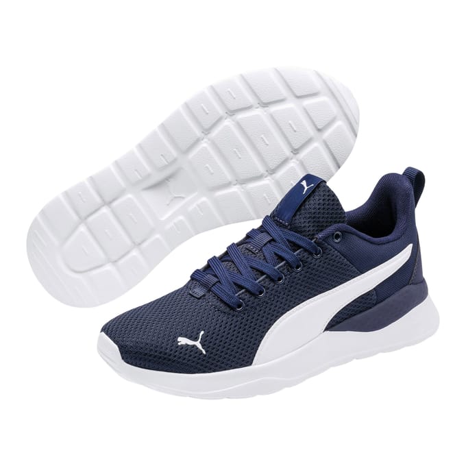 PUMA Anzarun Lite Jr Unisex Sportschoenen - Peacoat-Puma White
