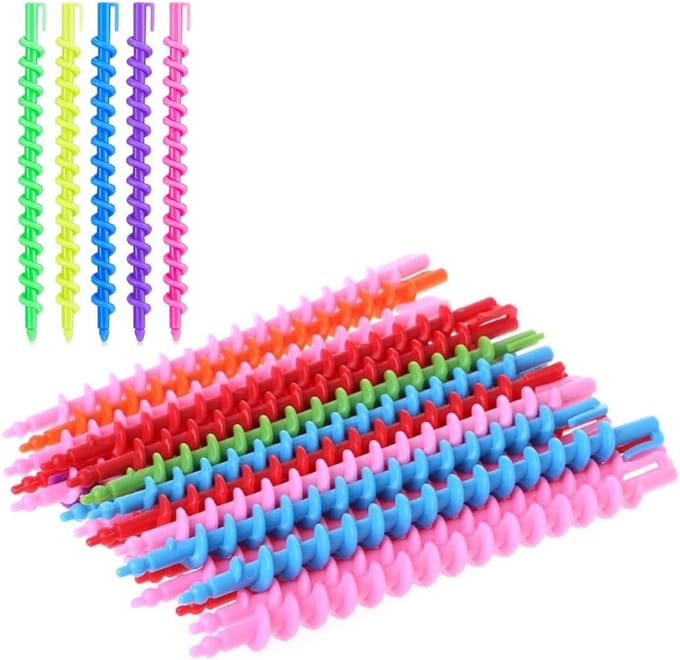 Lange Krulspelden - Flexibele Krullers - Haar Krullen - Zonder Hitte Beschadiging - 20 Stuks