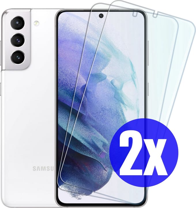 Screenprotector geschikt voor Samsung S21 - Gehard Glas - Tempered Glass Armor Screen Cover - 2 Stuks