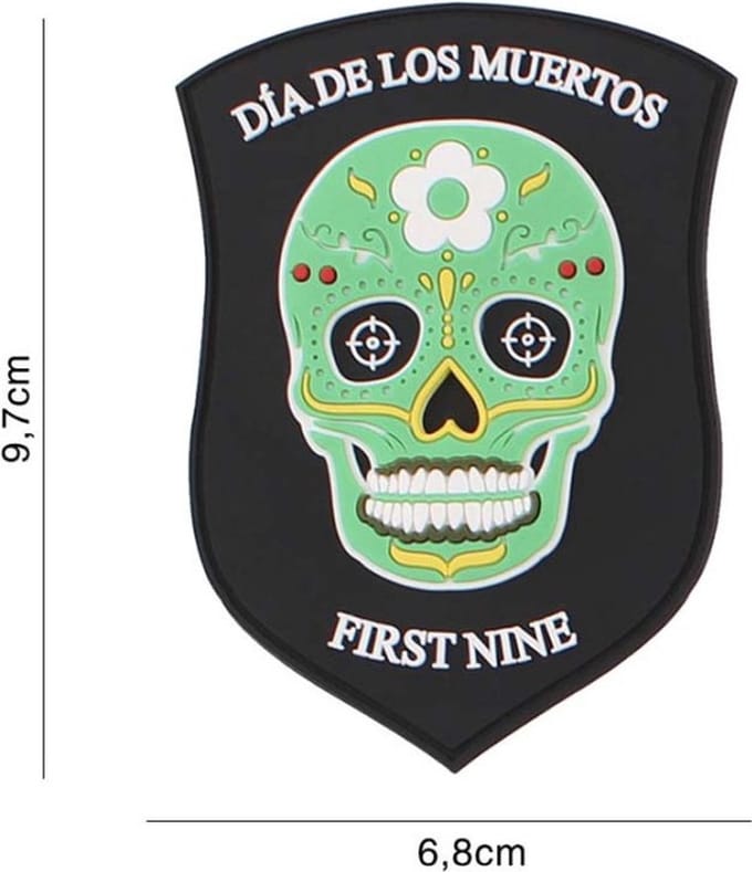 Embleem 3D PVC First Nine Schild Groen
