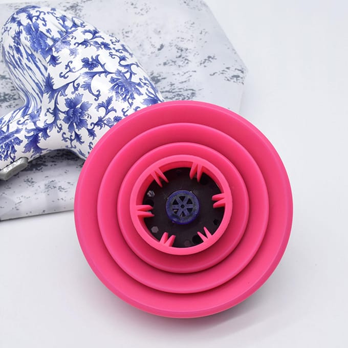 Diffuseur de sèche-cheveux pliable en silicone, accessoire de voyage portable et pliable
