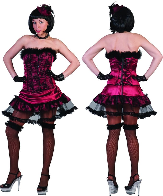 Burlesk Dancer | Vrouw | Maat 32-34 | Carnaval kostuum | Verkleedkleding