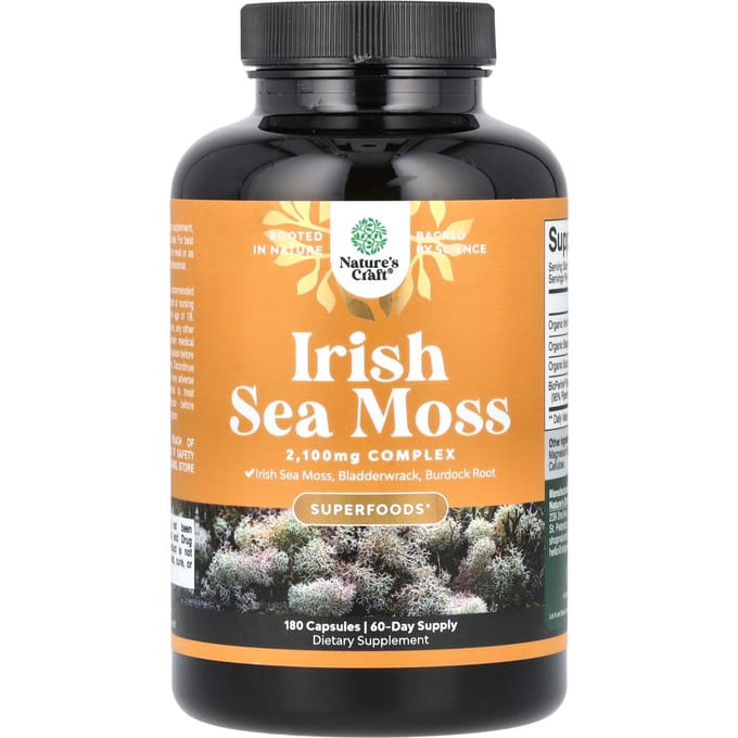 Ierse Zee Mos, 180 Capsules
