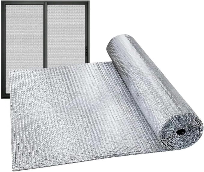 Isolatiemat - Warmteblokkering - Temperatuur Stabiliseren - Vlamvertragend Materiaal - 60x300cm - Reflecterend
