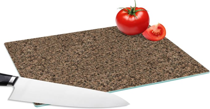 Glazen Snijplank - 28x20 - Graniet - Steen - Design - Snijplanken Glas