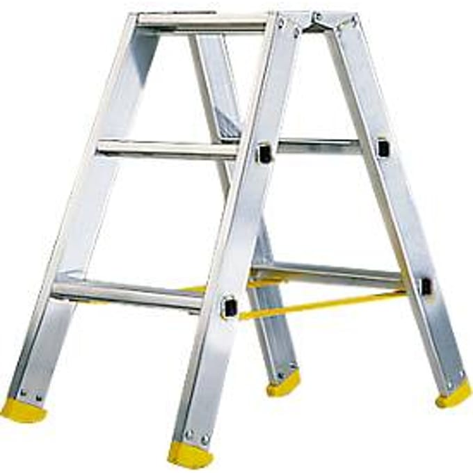 Dubbele trapladder MEHRSI®, 3 treden, 4,5 kg