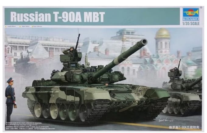Trumpeter 05562 Russian T-90A MBT – 1/35 Plastic Militair Modelbouwpakket