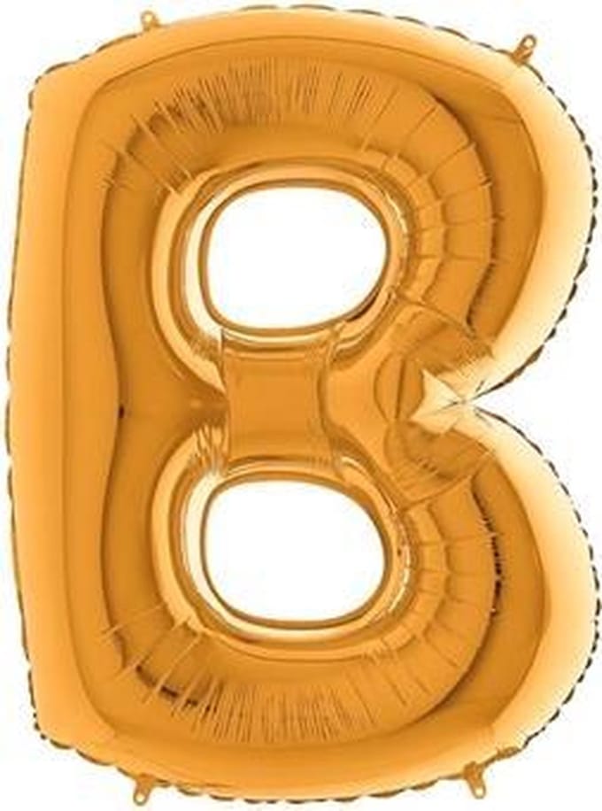 Folieballon letter B goud (100cm)