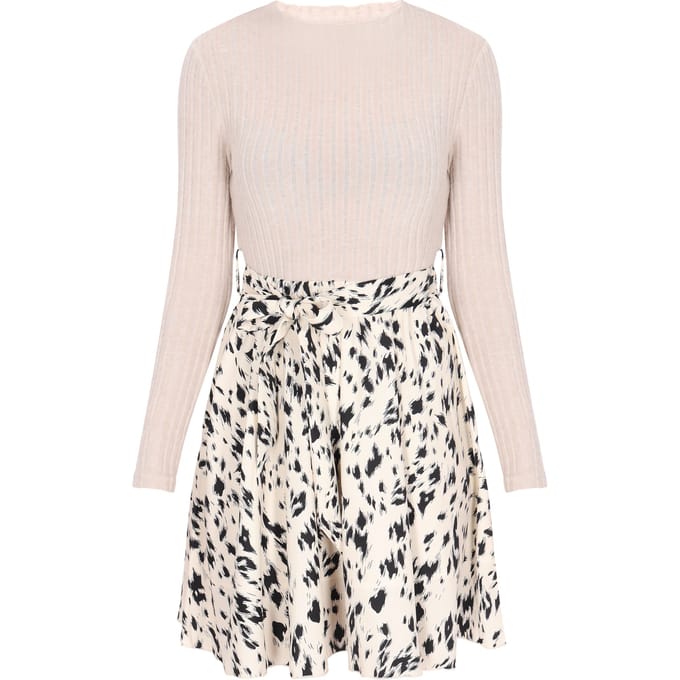 Faina jurk vrouwen beige