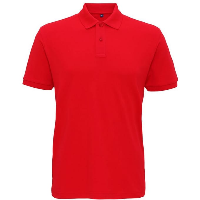 Asquith & Fox Heren Super Smooth Knit Polo Shirt (Kersenrood)