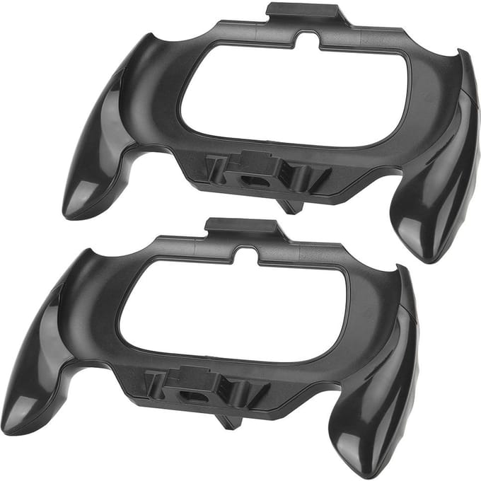 2 Pièces Manette Guidon Poignée Support Accessoire pour Sony PSV2000 pour PSVITAnoir noir