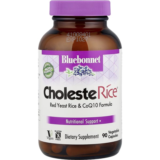 Bluebonnet Nutrition, CholesteRice, 90 Plantaardige Capsules