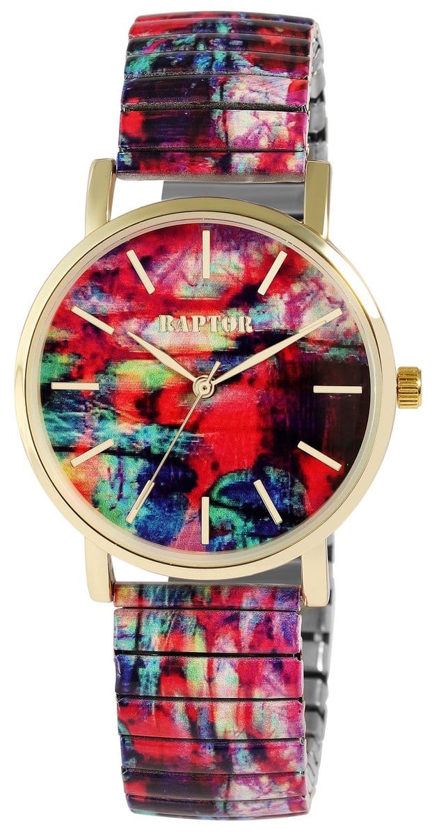 Raptor Herenhorloge siliconen JW20204 met echte leren band, 5ATM, basic, modern, zakelijk