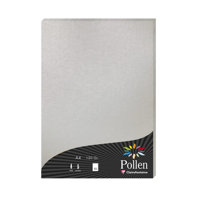 Stuifmeel van Clairefontaine Papier DIN A4, zilver
