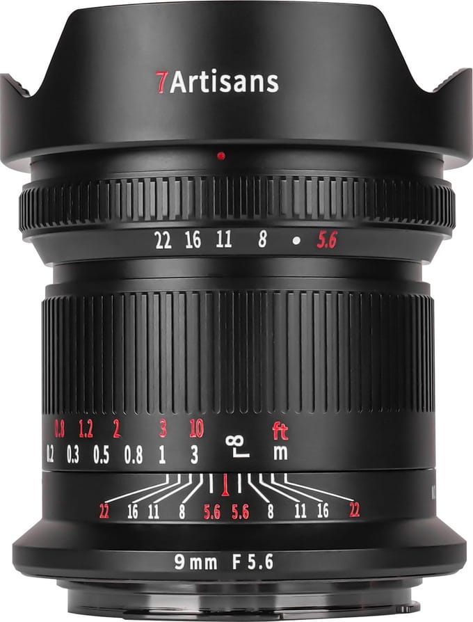 7Artisans 9mm F5.6 Canon RF-Mount Upgraded Black