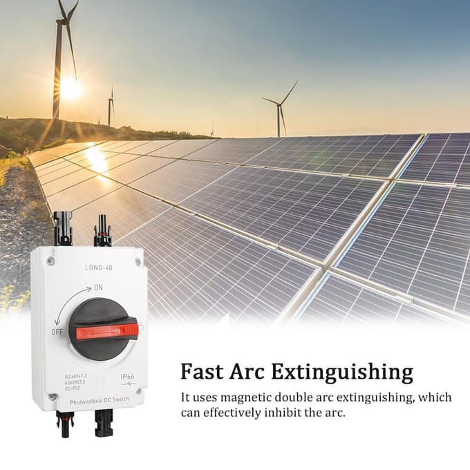 32A 4P PV Gelijkstroomscheidingsschakelaar Buiten Stofdichte en waterdichte overdrachtschakelaar IP66 Common Version