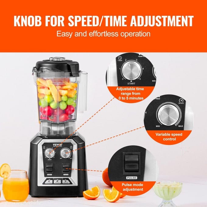 Professionele Blender Commerciële Aanrecht Blenders 68 oz Smoothies Shakes