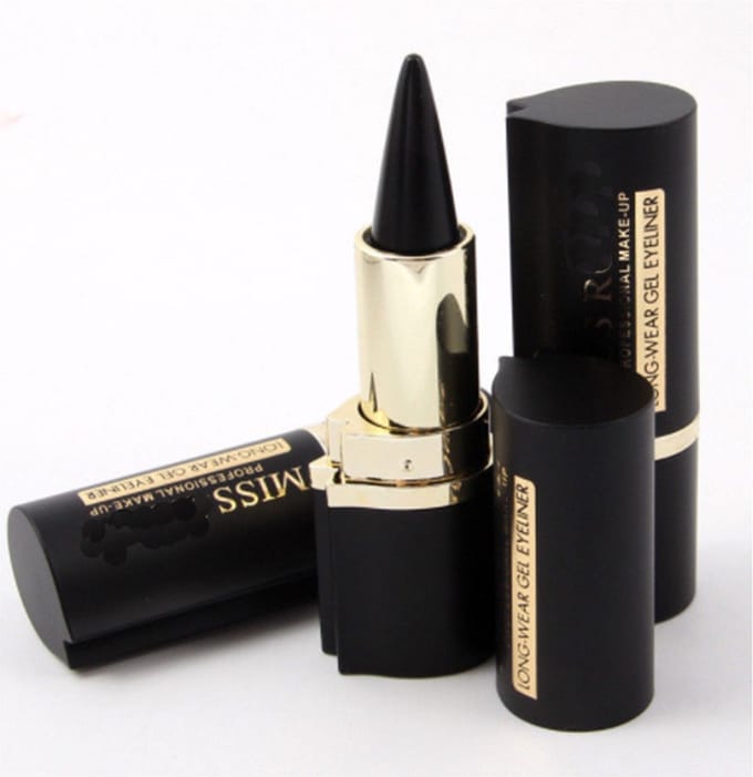 DW4Trading Watervaste Zwarte Kajal Eyeliner/Eyeshimmer - Gel - Kegelvormig