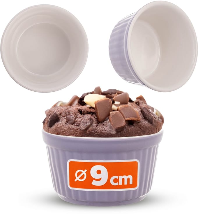 Maes keramische ovenschaal 9 x 5 cm paars 1 st.