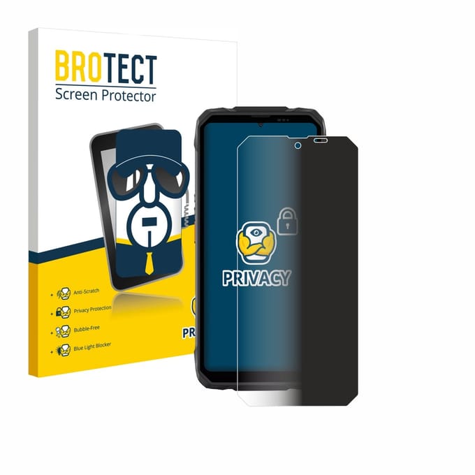 BROTECT - privacy screenprotector voor Blackview Rock 1 - Folie Beschermfolie Blauwlichtfilter